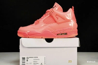 NRG WMNS BLACK-VOLT' PUNCH JORDAN AQ9128-600 RETRO AIR 4 'HOT 1113